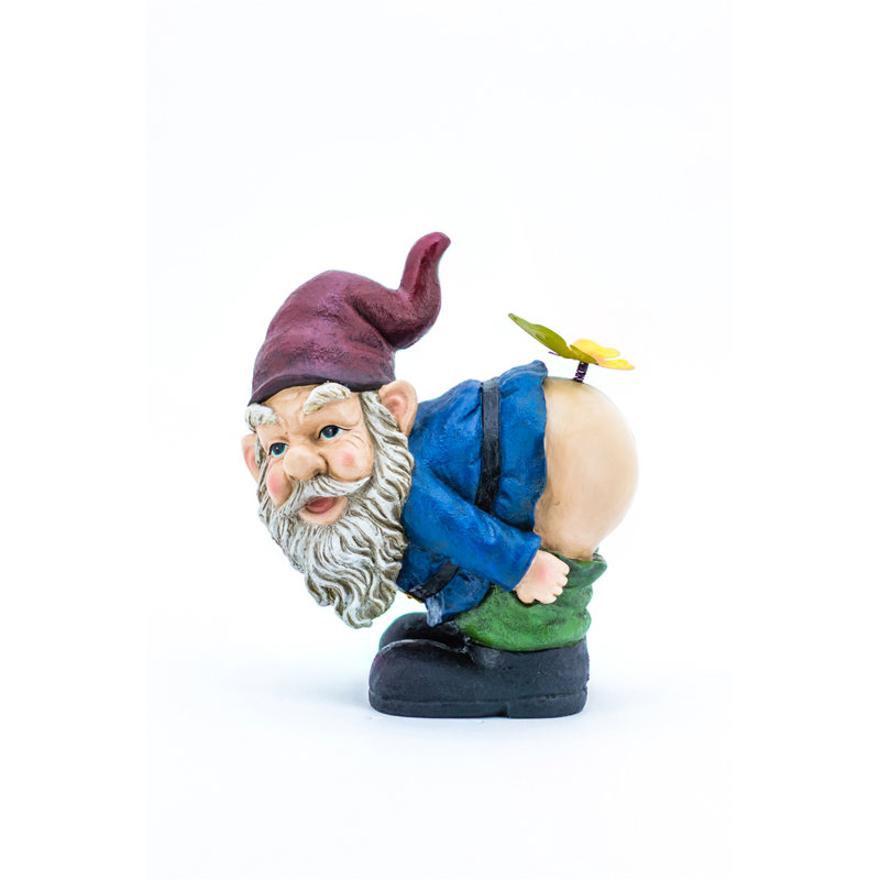 Gnome Mooning Statue