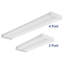 Plafonnier encastré à del rectangulaire simple 8,62 po 1 lumière