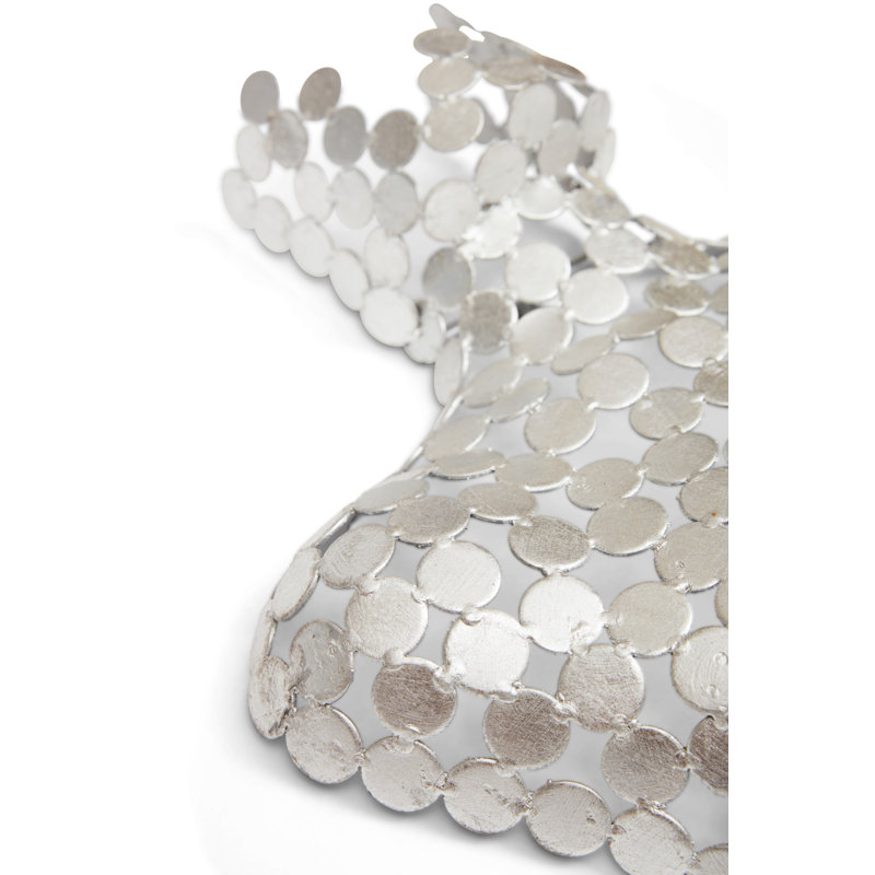 Male Torso Bust, Silver Leaf