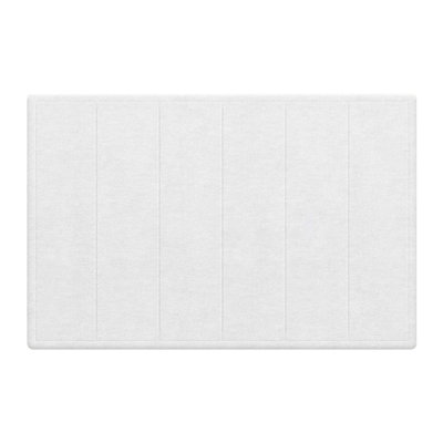 Tapis de bain en pierre - Terre de diatomées super absorbante, séchage rapide, antidérapant, 32 po x 20 po, blanc / gris, pour salle de bain