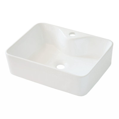 Wenty 15'' Ceramic Rectangular Bathroom Sink
