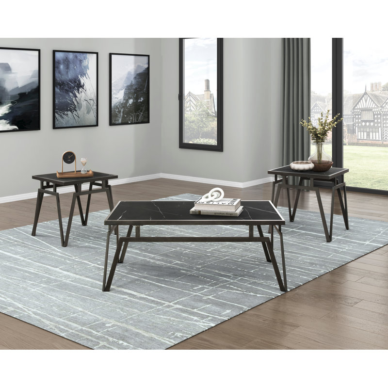 Ensemble de 3 tables d'appoint Shayla