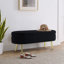 Banc de rangement ovale avec pieds en métal-1123770118-1123770140