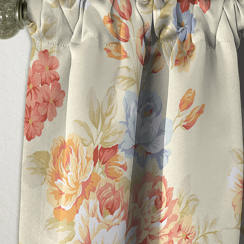 Rideau en lin / polyester Dockray, L 52 po x L 120 po