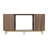Ziemba TV Stand for TVs up to 55" with Electric Fireplace Included