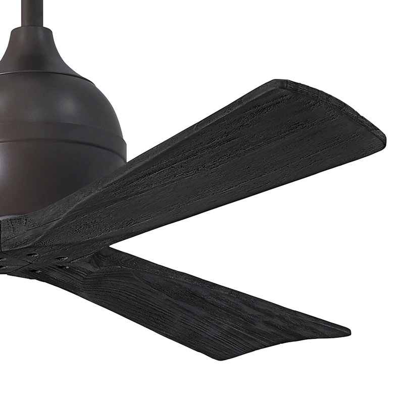 Ventilateur de plafond à 3 pales Irene, Bronze texturé, Noir mat, 52"