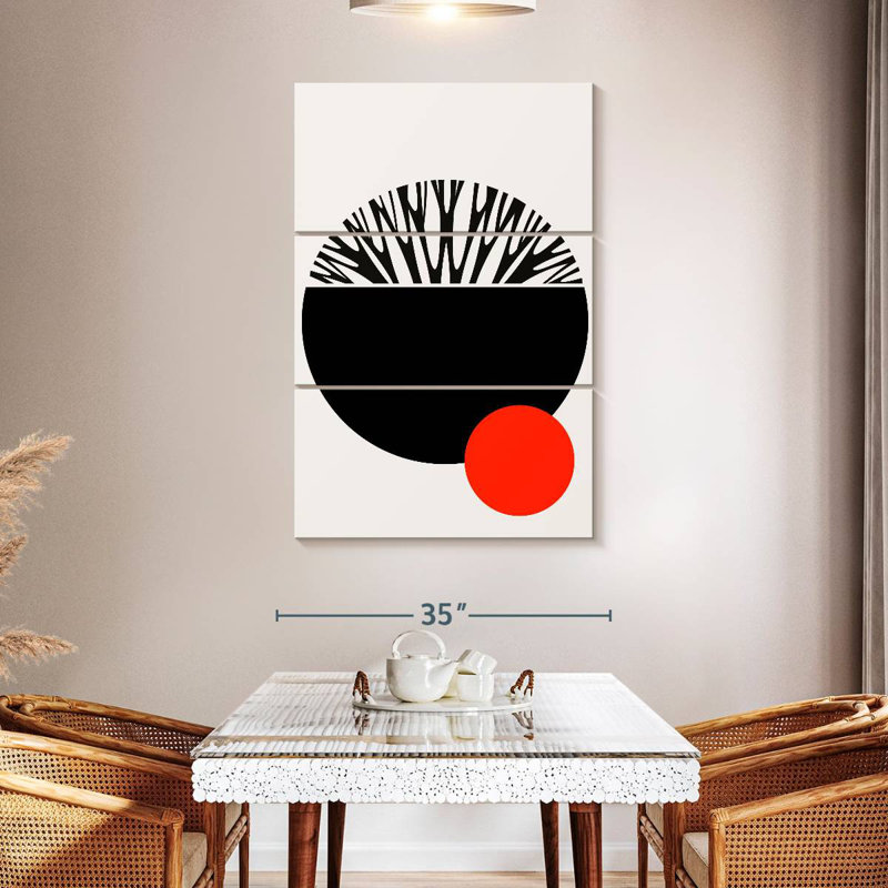 Avery Abstractika Red Black, 50" H x 32" W