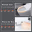 Toilette intelligente de luxe avec siège de bidet intégré, siège de toilette ouvert / fermé intelligent, capteur de pied, affichage à DEL, veilleuse, eau chaude et sécheuse, blanc