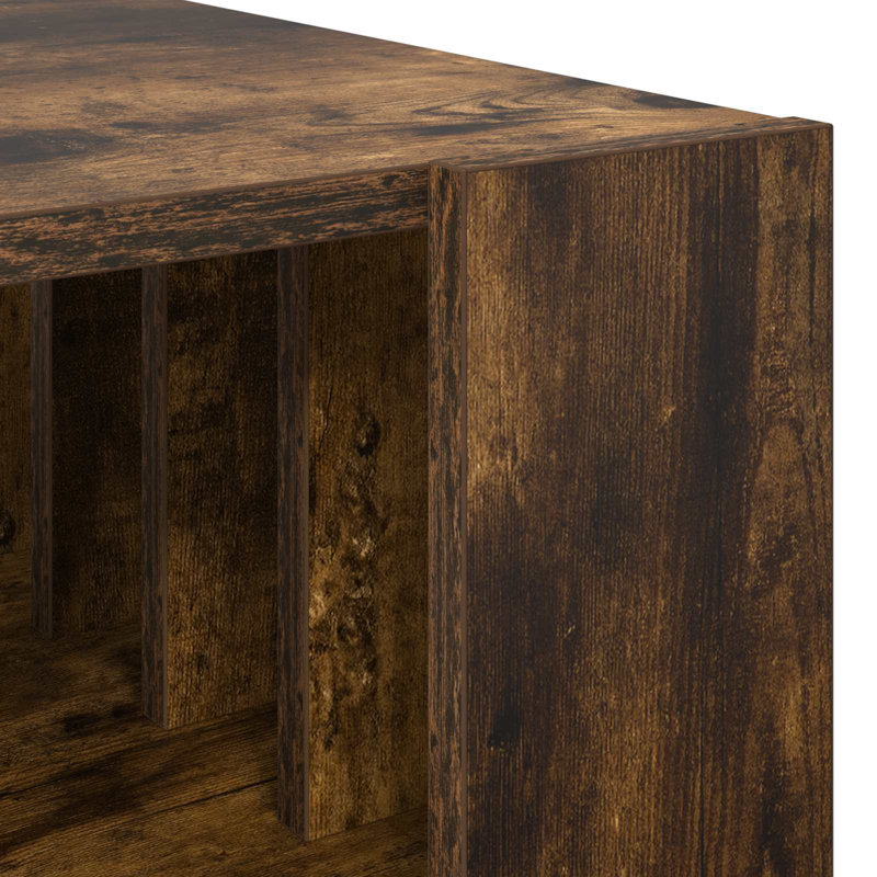 Coffee Table with Storage, 45cm. H x 66cm. L x 49.5cm. W, Smoked Oak