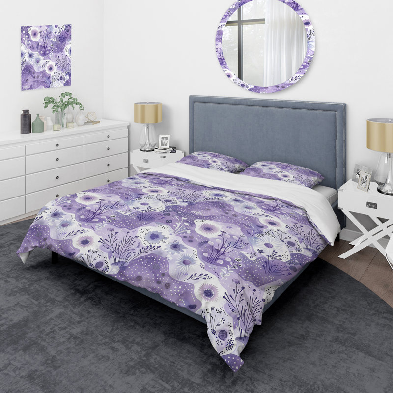 Ensemble de housse de couette Modern, Housse de couette pour grand lit + 2 taies décora