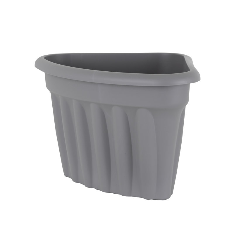 Wham Vista Corner Planter Upcycle Grey, 30cm H x 40cm W x 40cm D
