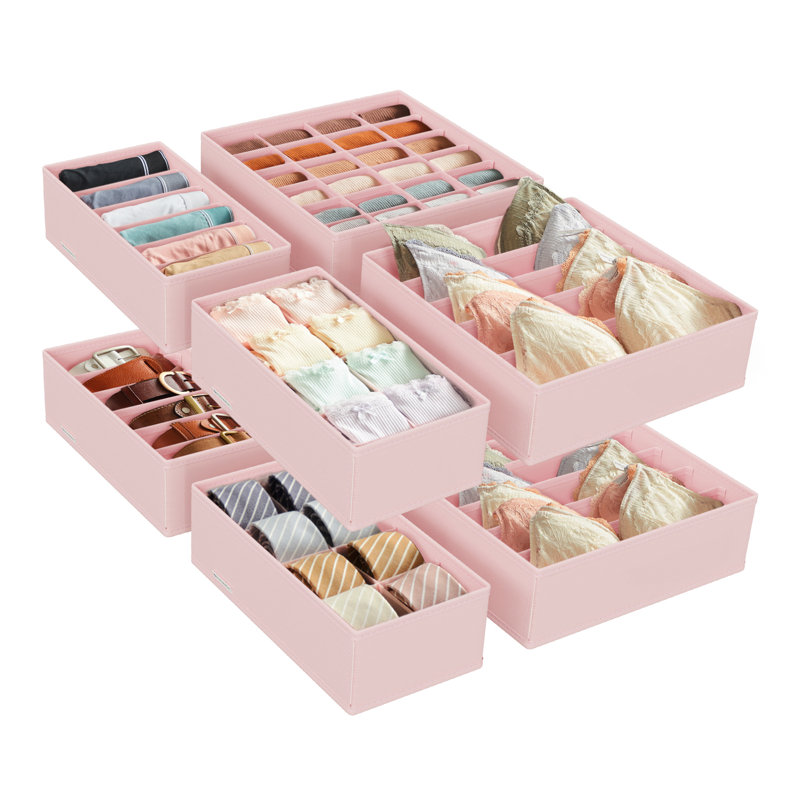 17 Stories Suelo Fabric Closet System Hardware, Pink