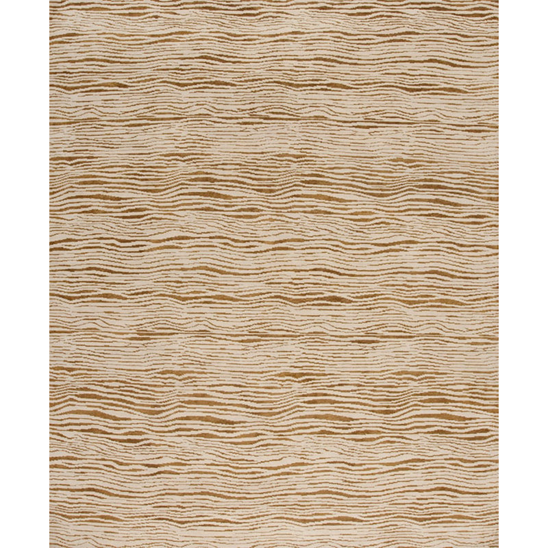 Modern Tibet III Hand Knotted Silk and Wool Abstract Indoor Rug, Rectangle 9' x 12'