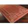 Amherst Machine Woven Geometric Rust Red Area Rug