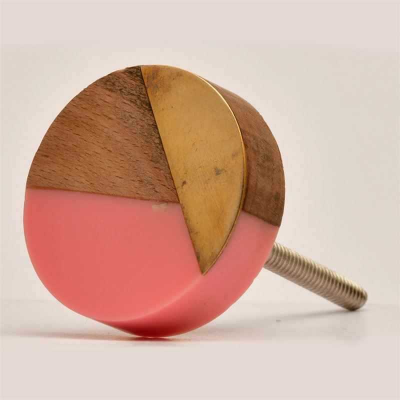 1 1/2" Diameter Circle Knob, Pink