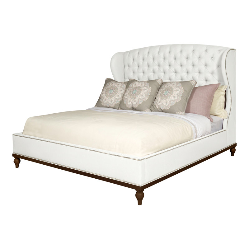 Emma Queen Upholstered Panel Bed, Navajo, Yes, Tommy Snow