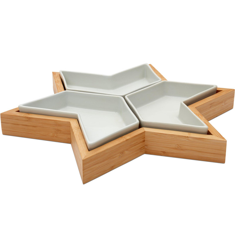 Wine Enthusiast Divided Serving Dish