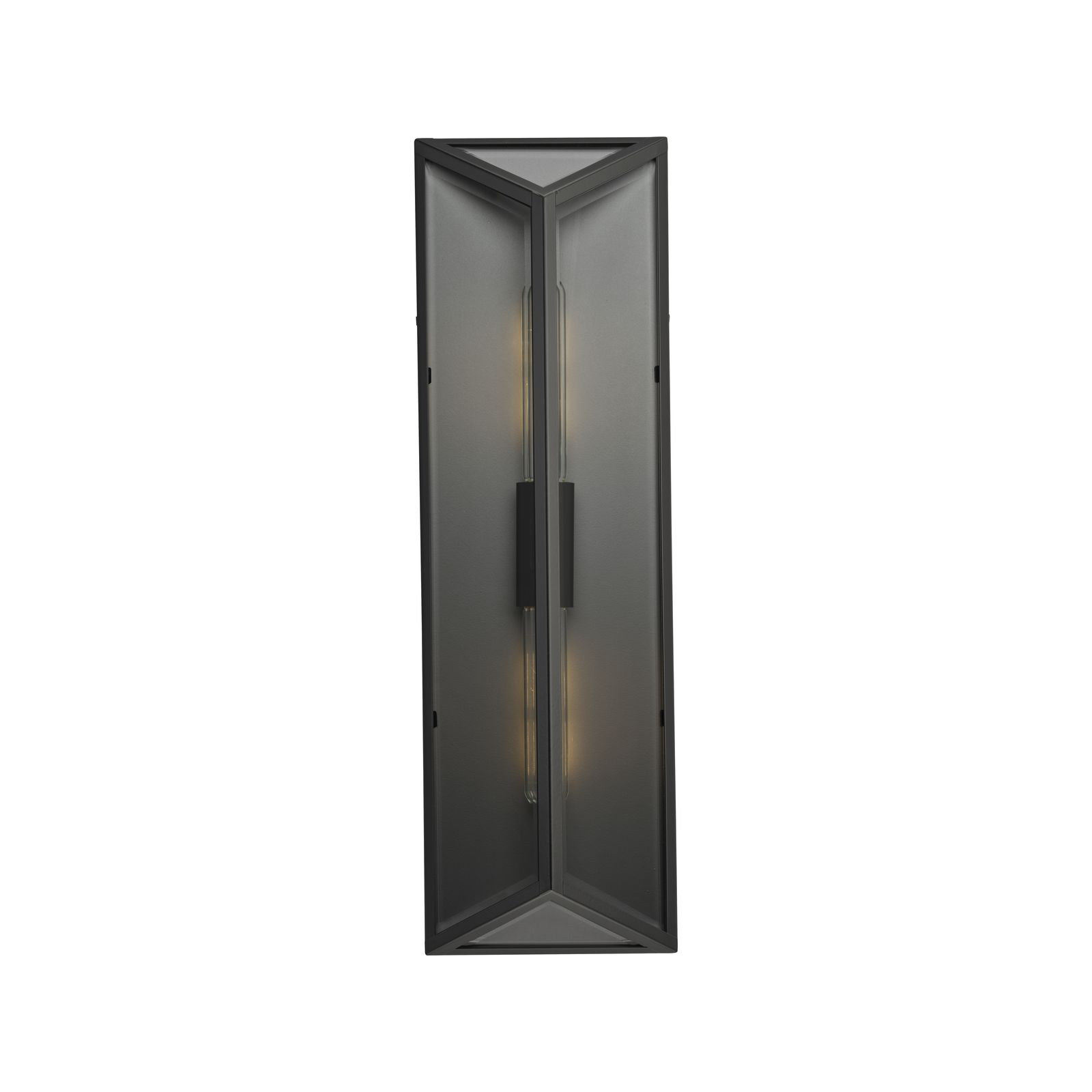 Romania 2 Light Geometric Outdoor Steel Wall Light