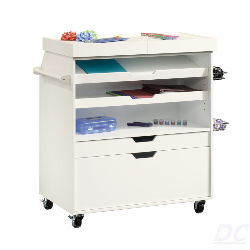 Traditional Craft Cart, White Finish