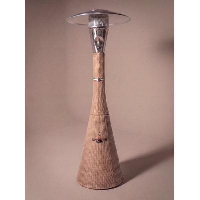 Lava Heat Italia Palermo Rattan Patio Heater - Natural Rattan, Liquid Propane