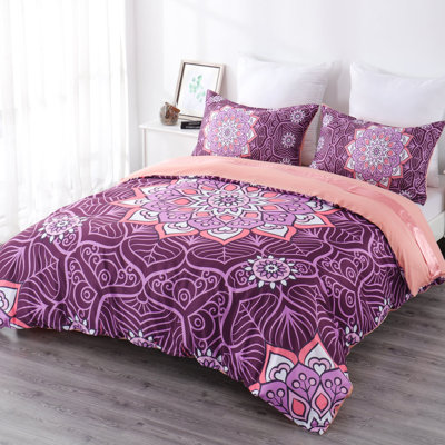 Microfiber 4 Piece Duvet Cover Set