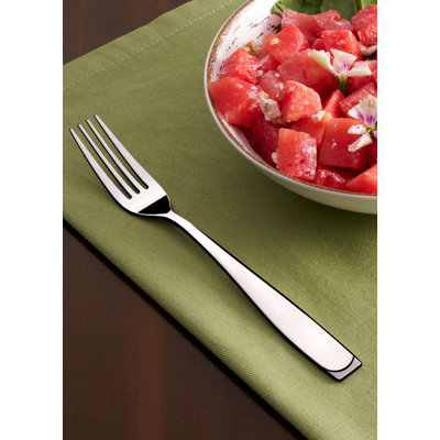 Serenity Stainless Steel Salad/Dessert Fork | 7.5" | Silver, 12 Pcs