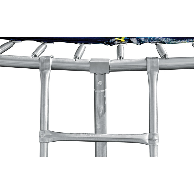 Blue 10FT Round Trampoline with Enclosure and Basketball Hoop