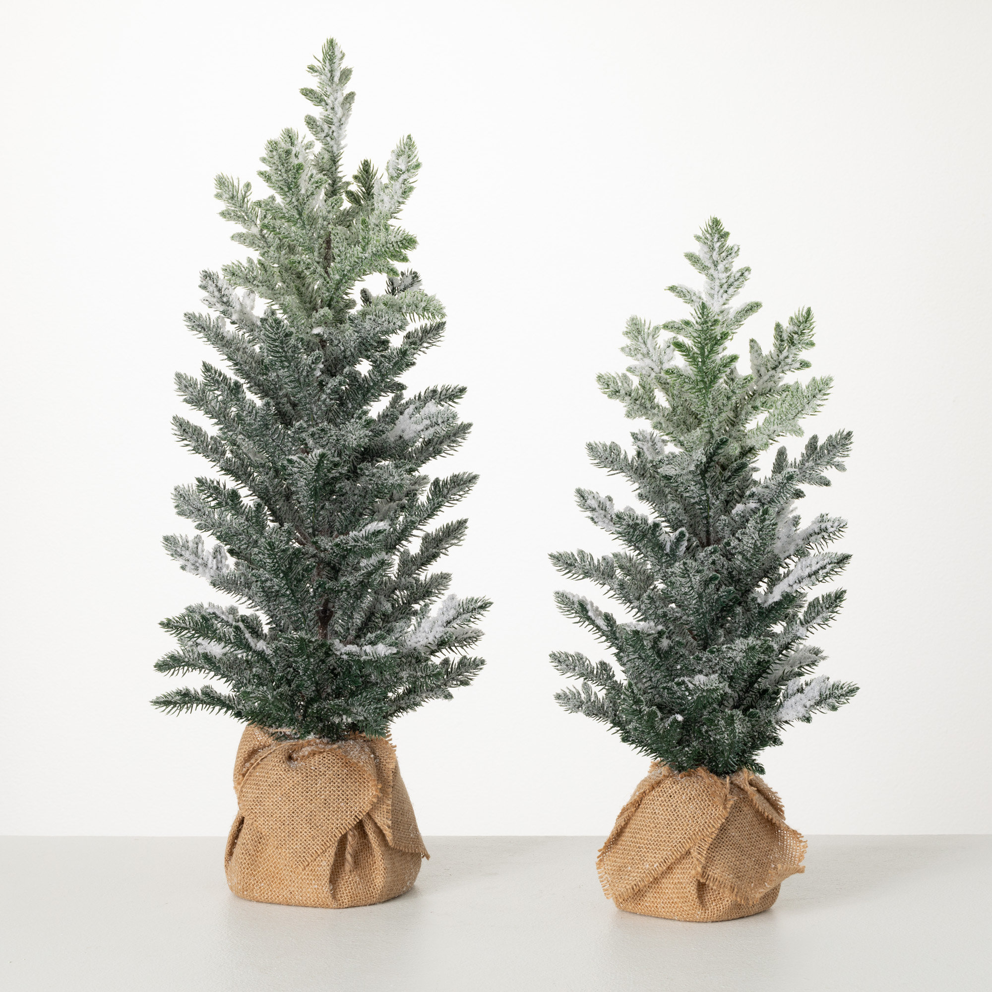 The Holiday Aisle® Stanford Faux Pine Tree in Wicker/Rattan Pot | Wayfair