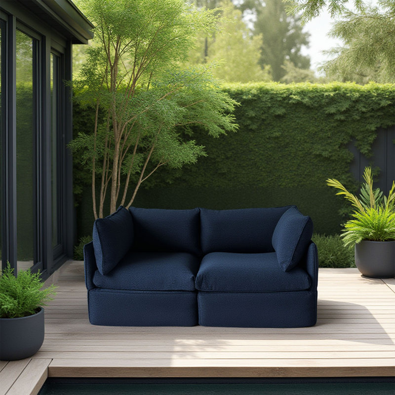 Ensemble de canapé modulaire Patioflare Lanai, Bleu