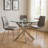 Shirlene Round Glass Top Dining Table-40550121