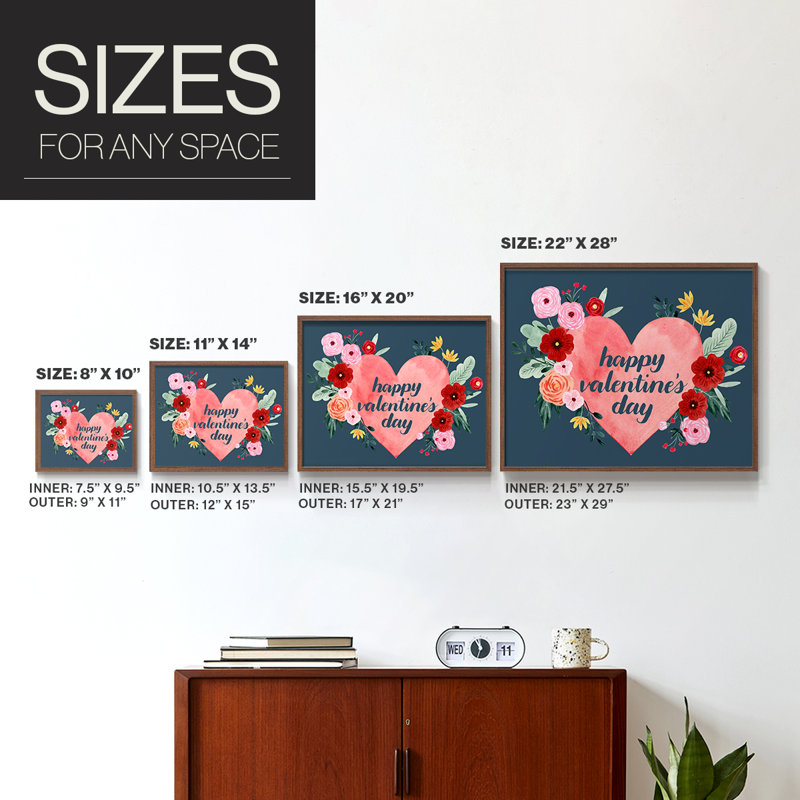 Collection Sweet Hearts - impression encadrée - réarmable