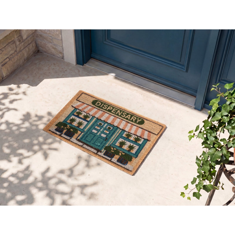 CADIZ Non-Slip Striped and Abstract Doormat