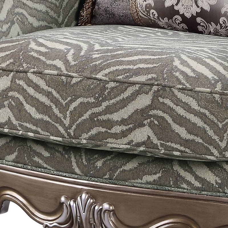 Fauteuil à oreilles en velours 47 po Darnisha