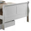 Charmant lit gigogne double en blanc classique