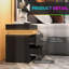 45cm W Manufactured Wood Bedside Table