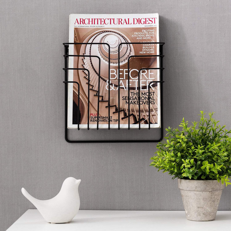 Wall Mounted Magazine Rack