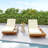Lounge Chaise Set With Headrest, Space Available On One Side, Acacia Wood With Water-Resistant Lounge Cushions (3-Fold & 4 Inch)-48927211