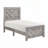Claudette Solid Wood Queen Bed Frame with Faux Wood Veneer-114882680-114311292