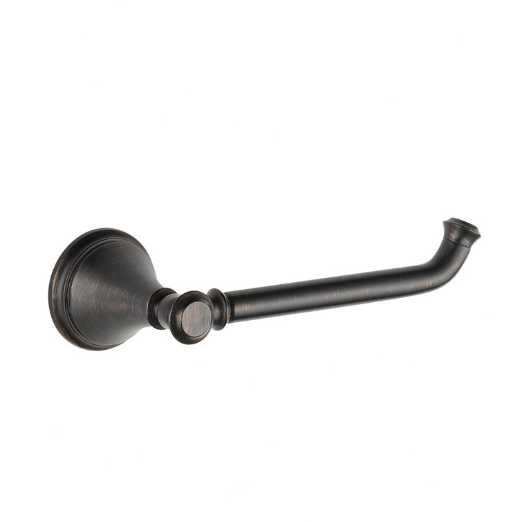Delta 79750-RB Cassidy Wall Mount Single Post Toilet Paper Holder Bath Hardware Accessory in Polished Chrome