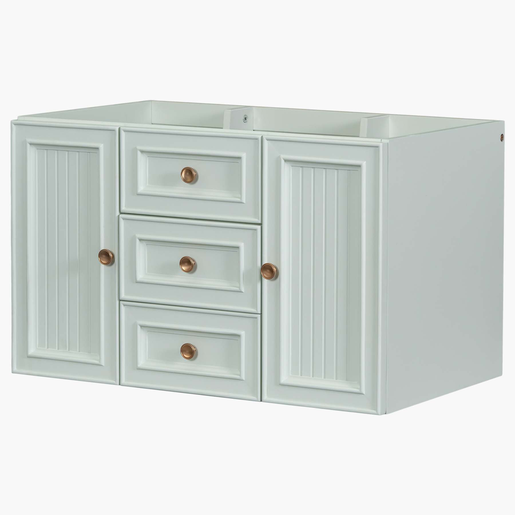 R&M Furniture Versatile Bathroom Cabinet Base with Functional Drawers ...