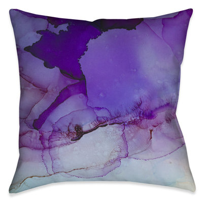 Luminescent Jewel Tones Abstract Throw Pillow