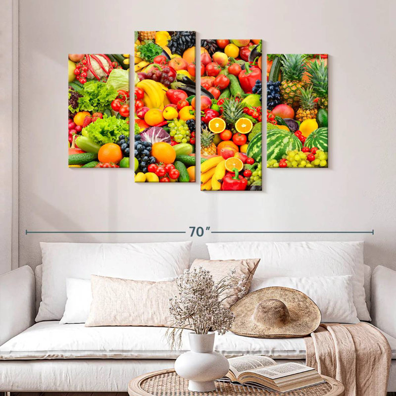 Yarlin, fruits et légumes frais, H 32 po x l 52 po