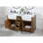 Pardue 60'' Double Bathroom Vanity with Marble Top-620404223