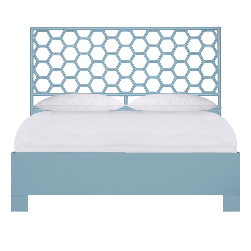 Lit standard Honeycomb, Très grand, Bleu piscine