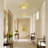 Mid-century Modern Beige Semi Flush Mount Ceiling Light-1892711572