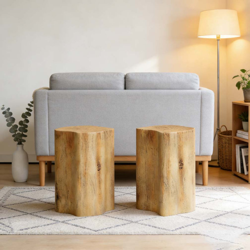 Table de bout 2 en 1, Naturel