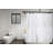 Aluminum 61" D-Shape Fixed Shower Curtain Rod-54491009