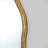 Distressed Gold Wavy-Edge Round Mirror
