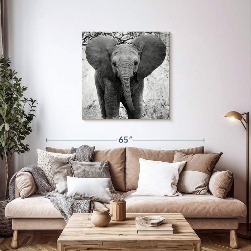 Brampt Funny Eared African Elephant, 36" H x 36" W