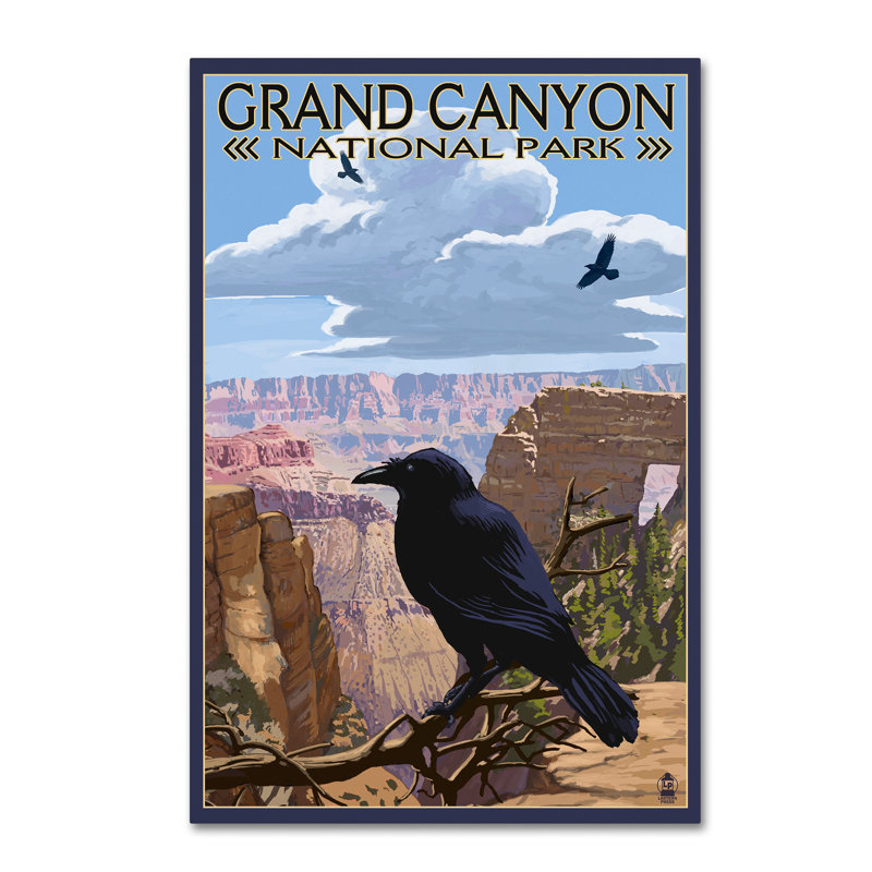 Publicité rétro sur toile Kadey «Travel 75», H 19 po x l 12 po x P 2 po